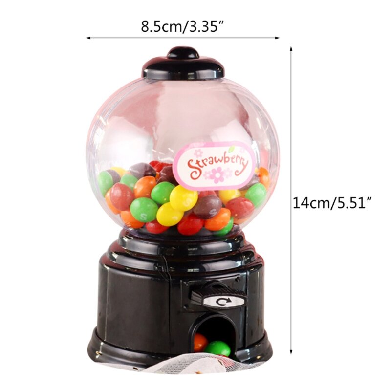 Máquina dispensadora de dulces para fiestas de cumpleaños, máquina de bolas de goma, estilo giratorio, 127D