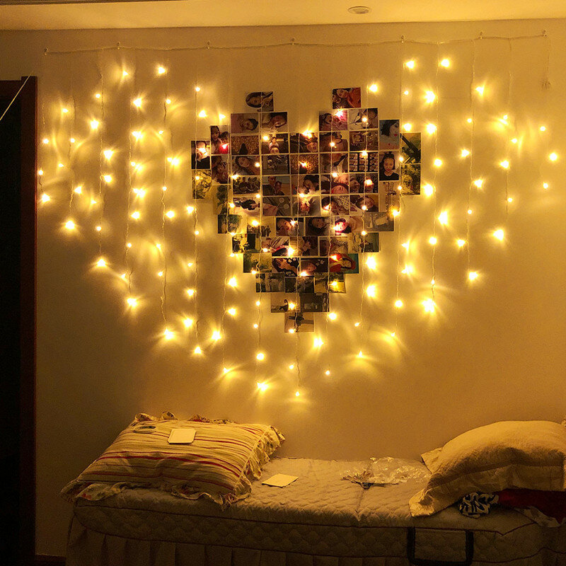 Vindicate ترتيب رومانسية مفاجأة عيد ميلاد الأزواج غرفة أضواء الديكور