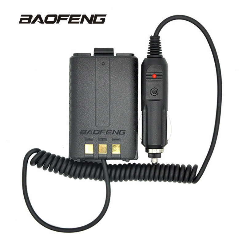 Eliminador de bateria para carro baofeng, acessório para substituição de acendedor de carro com rádio e walkie talkie