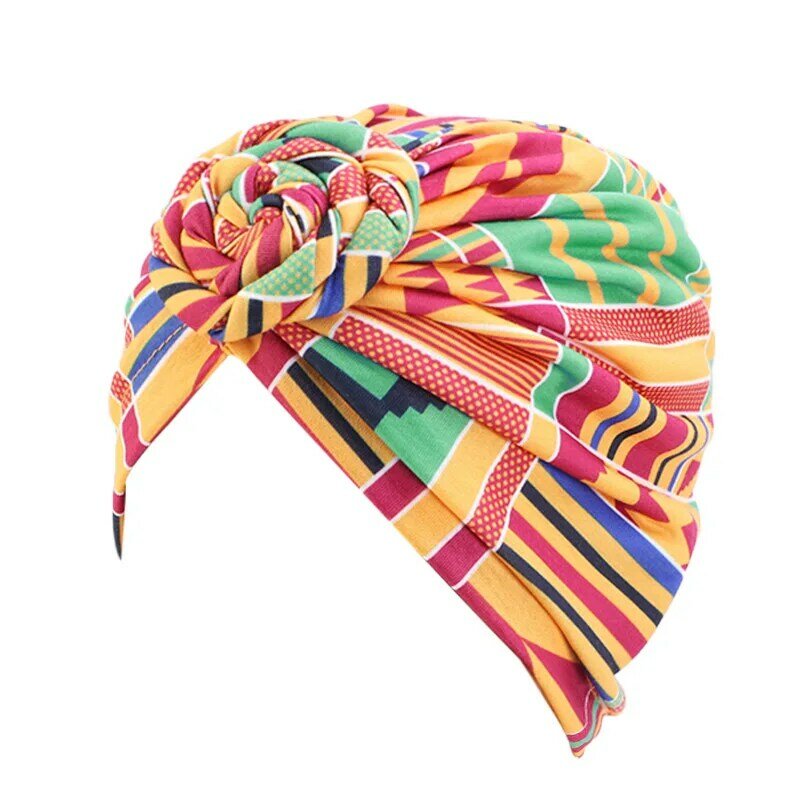 새로운 패션 여성 아프리카 패턴 꽃 turban 이슬람 Turban headscarf headwrap 숙녀 Chemo 모자 부드러운 편안한 코튼 모자