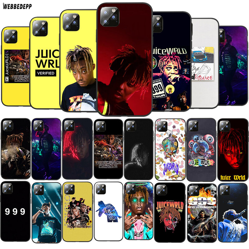 Q16 Juice WRLD TPU Phone Cover for Apple iPhone 6 6S 7 8 Plus 5 5S SE X Xs 11 Pro Max XR silicone Soft Case