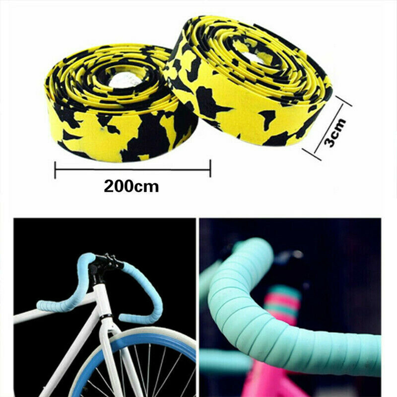 Durable Anti-Slip Bicycle Road Bikes Bike Handlebar Tape Rubber Foam Wrap Cycling Bike Handlebar Accessories