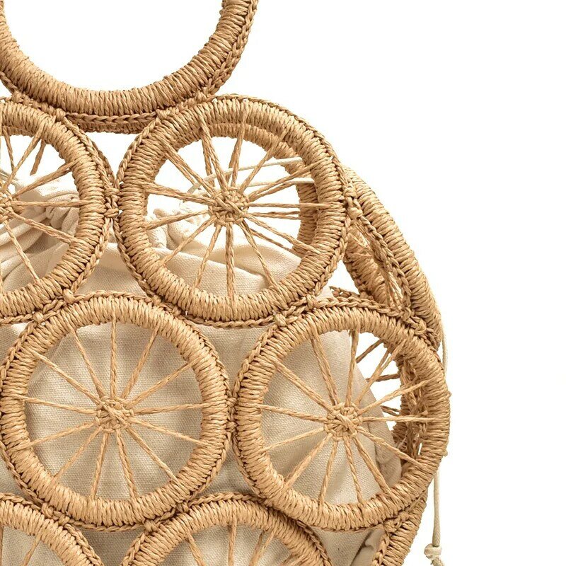 Seaside holiday bag hollow straw bag large capacity ins beach Crossbody bag 2020 summer hand weaving female Shoulder bag