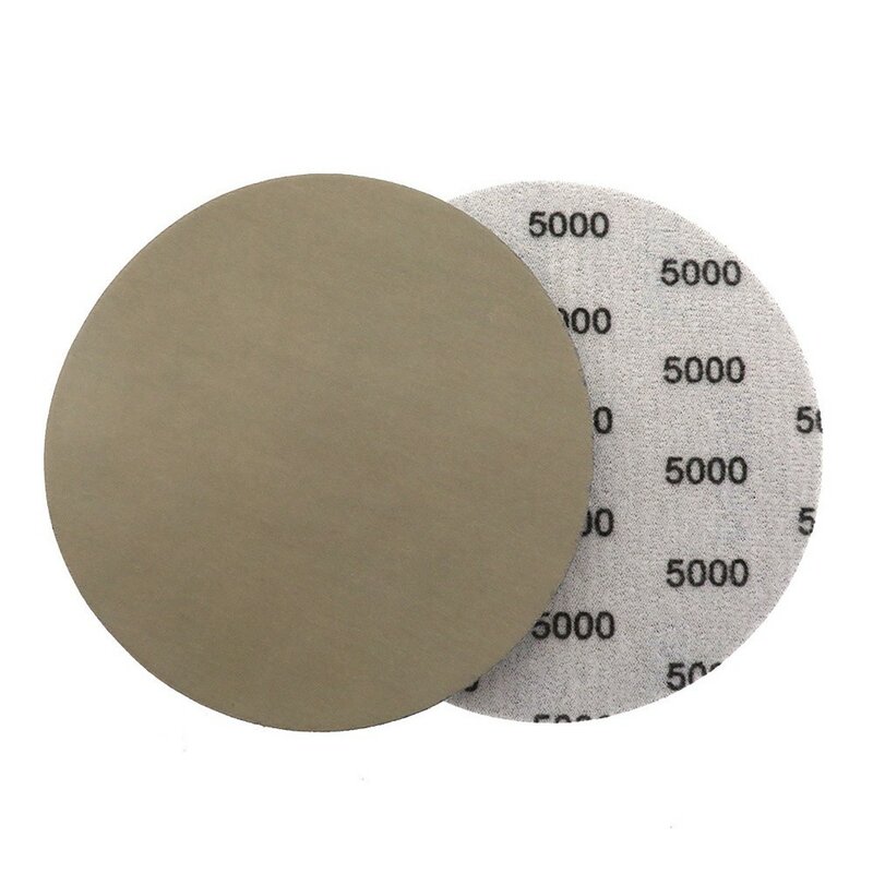 25 PCS 5 Inch 125mm Sandpaper Loop Hook Wet Dry Waterproof Sanding Discs 1000 1500 2000 3000 5000 Grit Abrasive Sandpaper Disc