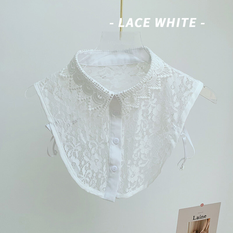 2021new Mode Gefälschte Kragen Alle-spiel Koreanischen Weißes Hemd Kragen Spitze Falsche Kragen Frau Abnehmbare Kragen