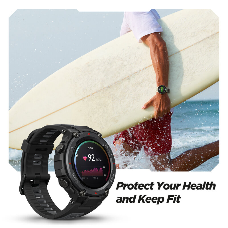Global Version Amazfit Trex Pro GPS Outdoor Smartwatch Waterproof 18-day Battery Life 390mAh Smart Watch For Android iOS Phone