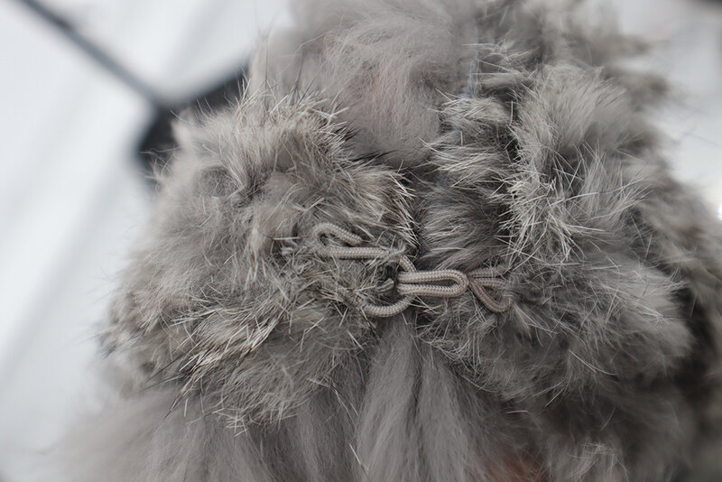 Chaleco de piel de conejo Real para mujer, chaqueta sin mangas de punto de alta gama con piel de mapache Natural, 2021