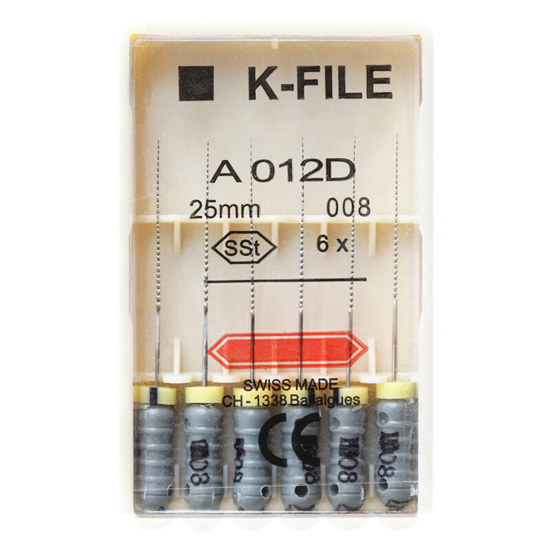 Limas de K-FILE Dental SSt para uso manual, esparcidor de dedos endodóntico, instrumentos de laboratorio de odontología, 21/25/31mm, 1 paquete