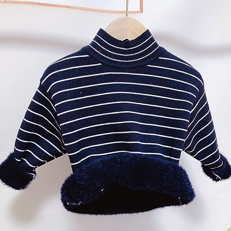 Boys  And Girls Thick Sweater Winter Clothes Kids New Fashion Knitted Clothing Children Shirts High Quality Infant Costum Warm