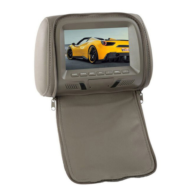 Novo universal 7 Polegada monitor de encosto cabeça do carro assento traseiro entretenimento multimídia dvd player hd tela digital display cristal líquido