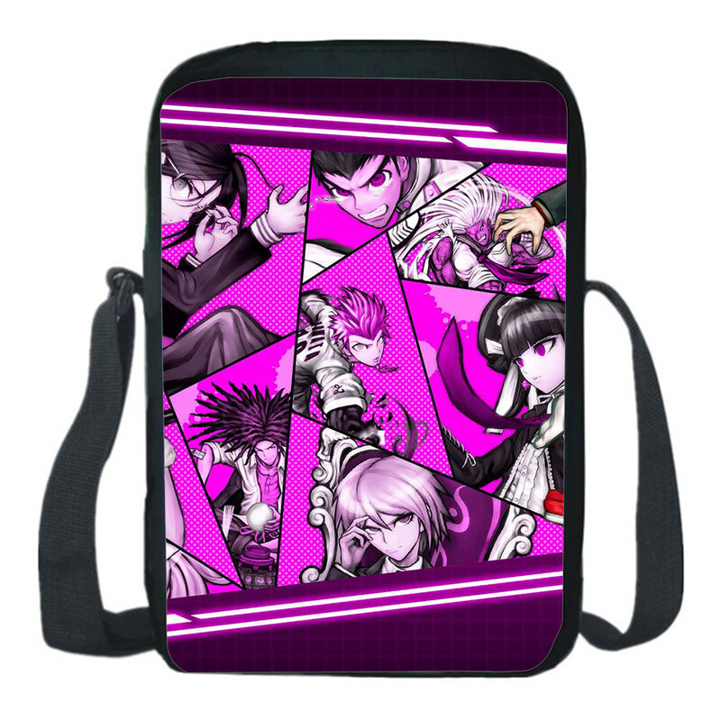 Миниатюрный рюкзак Danganronpa, сумка через плечо, школьный ранец, Повседневная сумка на плечо для мальчиков и девочек, диагональная легсветильник сумка для телефона