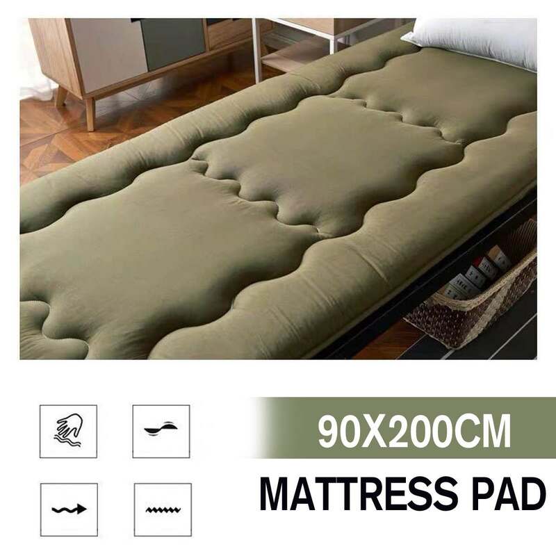 Colchón plegable de 90x200cm para dormitorio de estudiantes, ergonómico, cubierta de algodón, Tatami, tamaño de cama individual