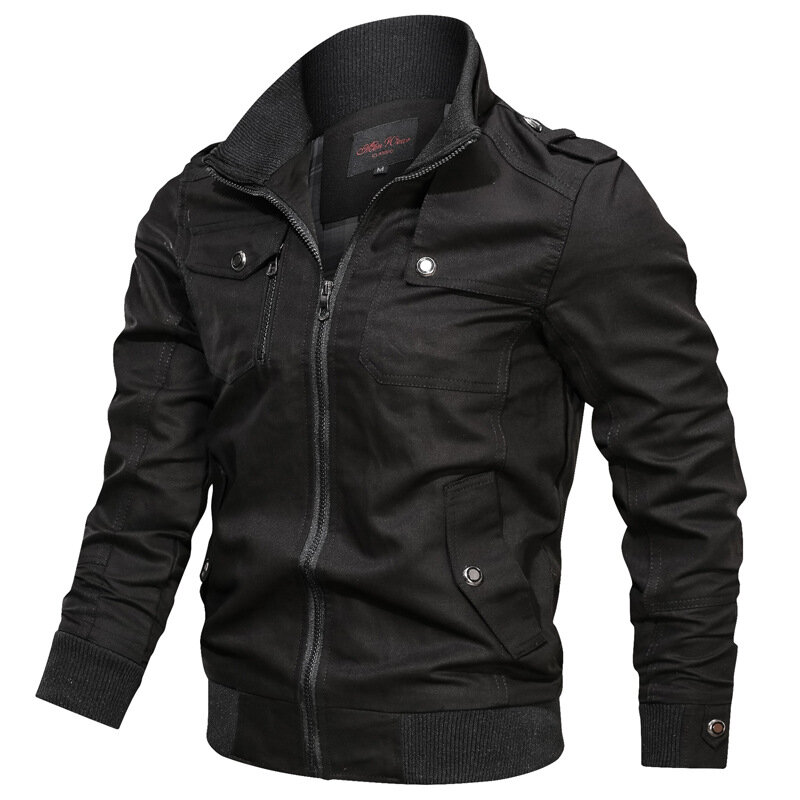 Весенне-осенняя мужская хлопковая ветровка, куртка-бомбер, Мужская тактическая куртка в стиле милитари, мужская повседневная куртка-карго, мужская одежда 2022