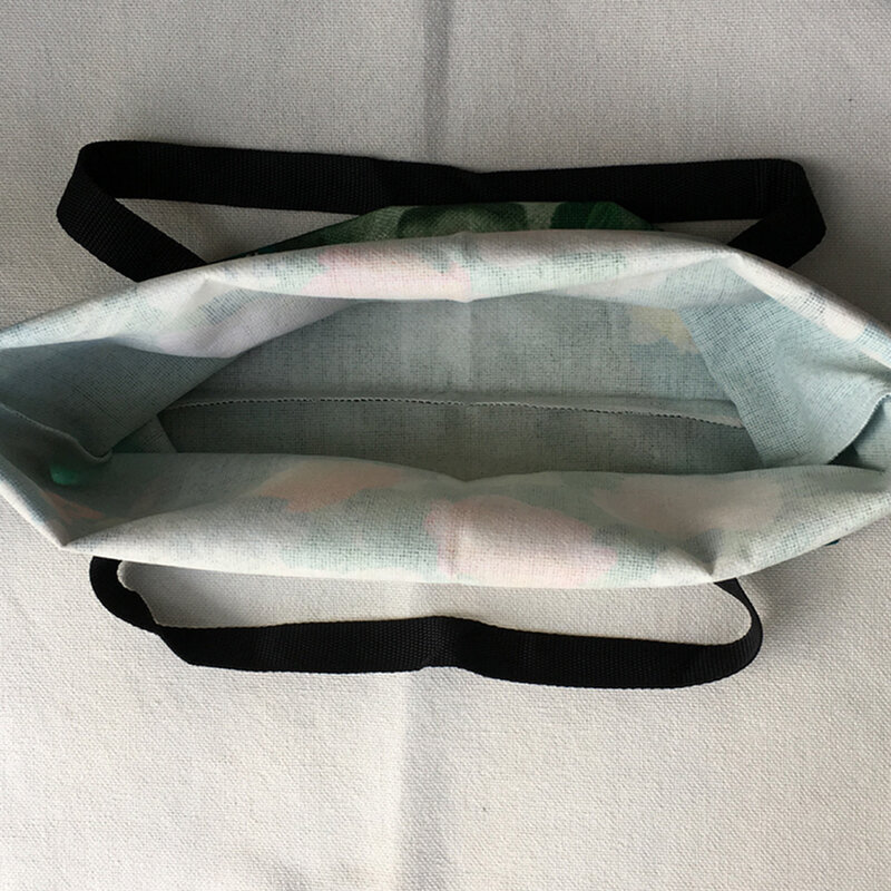 Женская Льняная сумка с принтом кактуса, многофункциональная сумка-тоут для покупок, 2018