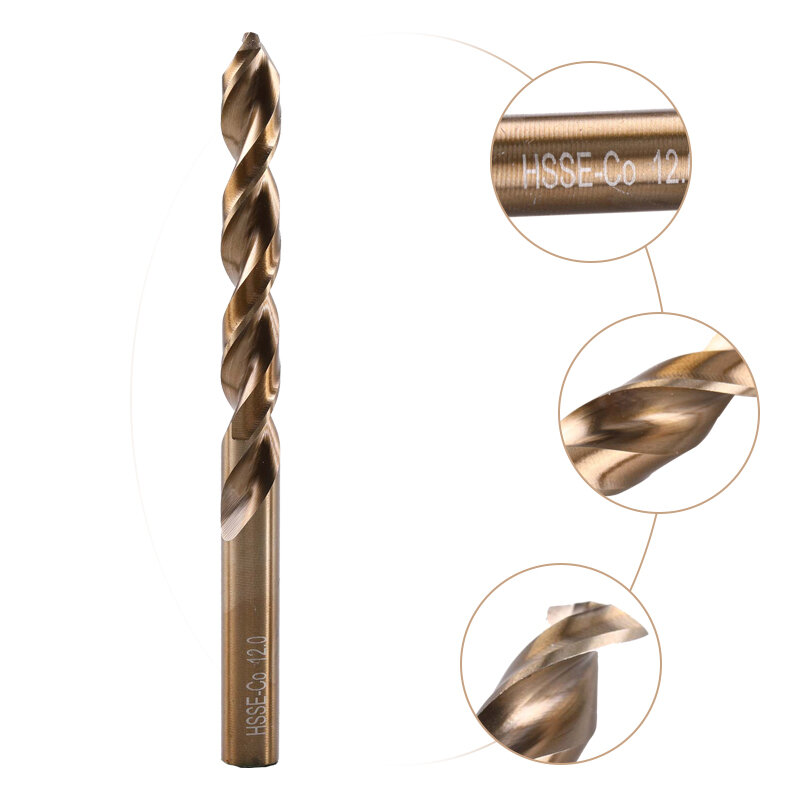 Набор спиральных сверл XUHAN, 1,0-13 мм, быстрорежущая сталь с кобальтовым покрытием, M35, для дерева/металла, электроинструменты