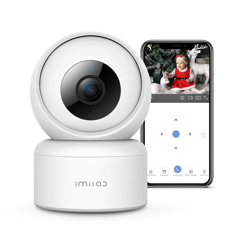 IMILAB-cámara de visión nocturna C20 y C20Pro 1080P / 3MP para interiores, videovigilancia de seguridad para el hogar, Monitor de bebé, Webcam