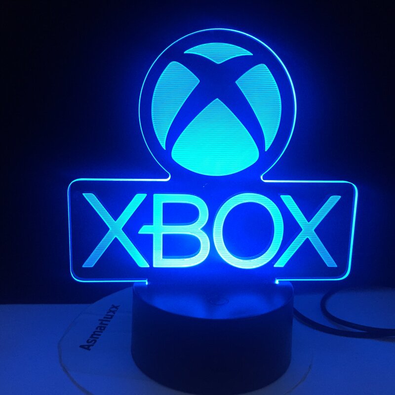 Game XBOX Home Game Best Present for Boy LED Night Light USB Directly Supply Cartoon App Control Children Birthday Gifts 3d Lamp