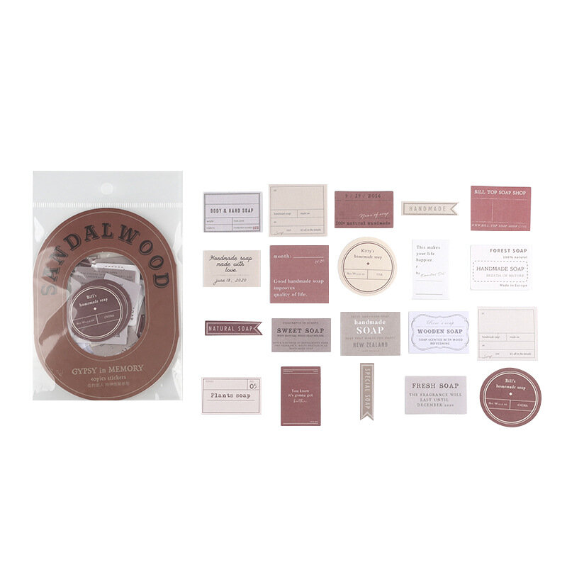 Paquete de pegatinas de 40 unids/pack serie Song of the Wanderer, pequeñas pegatinas decorativas para álbum de recortes, escamas adhesivas de papel estético