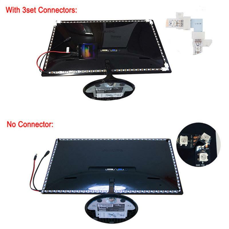 60 światła/metr funkcji Ambilight USB telewizora telewizor z dostępem do kanałów światło tła z monitor do komputera oświetlenie dekoracyjne kryty oświetlenie do pokoju niska sprzedaż