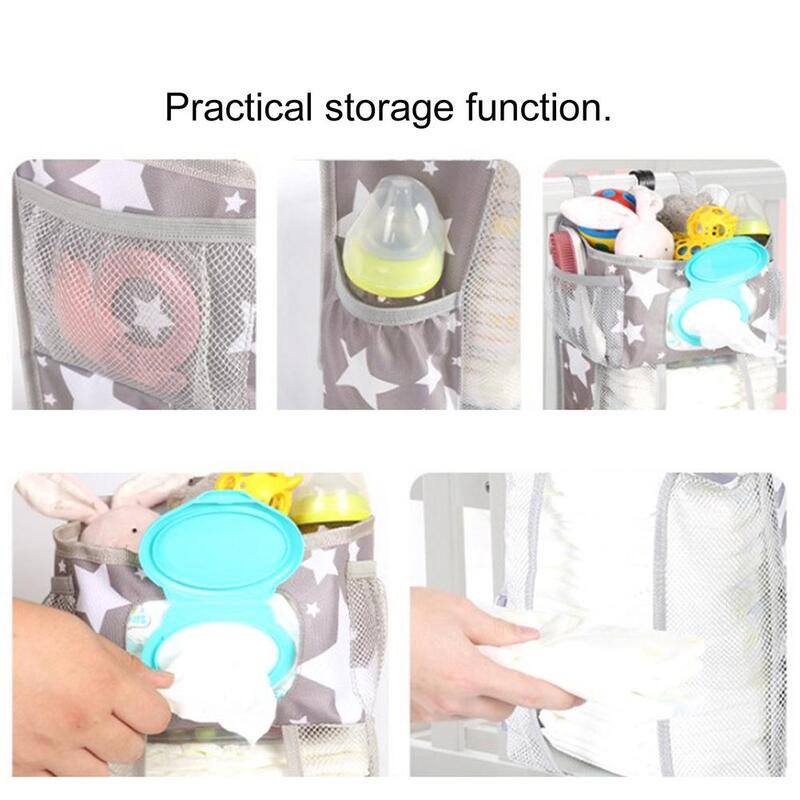 Baby Storage Organizer Crib Hanging Storage Bag Caddy Organizer For Baby Essentials Bedding Set Diaper Storage Bag