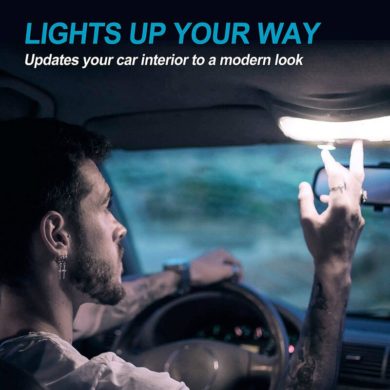 매우 밝은 LED 유리 하우징 Cob 자동차 전구, 6000K 화이트 그린 블루 레드 웨지 번호판 램프 돔 라이트, W5W 194 T10, 2/10 PCs