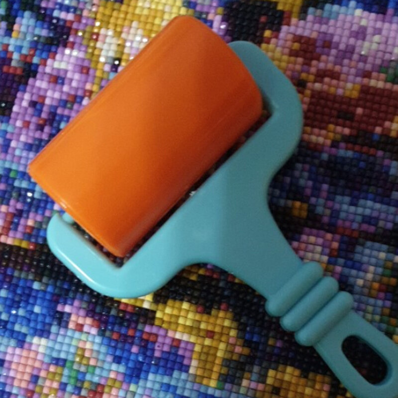 5D diamentowy wałek malarski plastikowa rolka gumowa DIY Craft glina spłaszczanie prasowanie wygładzanie narzędzia do rękodzieła artystycznego narzędzia do rysowania VC