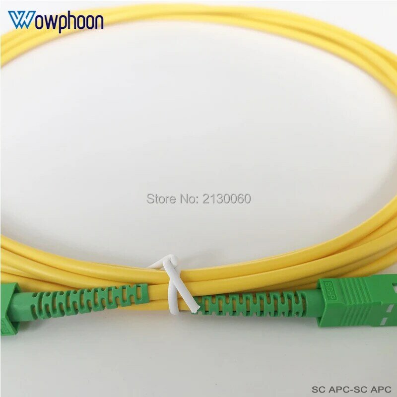 Free Shipping SC/APC-SC/APC SX FTTH Fiber Optic Drop Cable Patch Cord SM 3.0MM Fiber Optic Jumper Cable