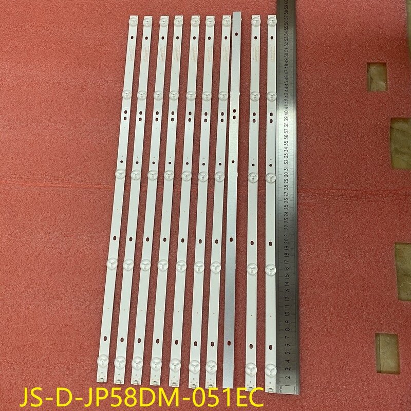 Barra LED 10 pz/set 5LED per TD polpolaroid 58 tvled584k01 JS-D-JP58DM-051EC(81225) E58DM100 3030-5S1P