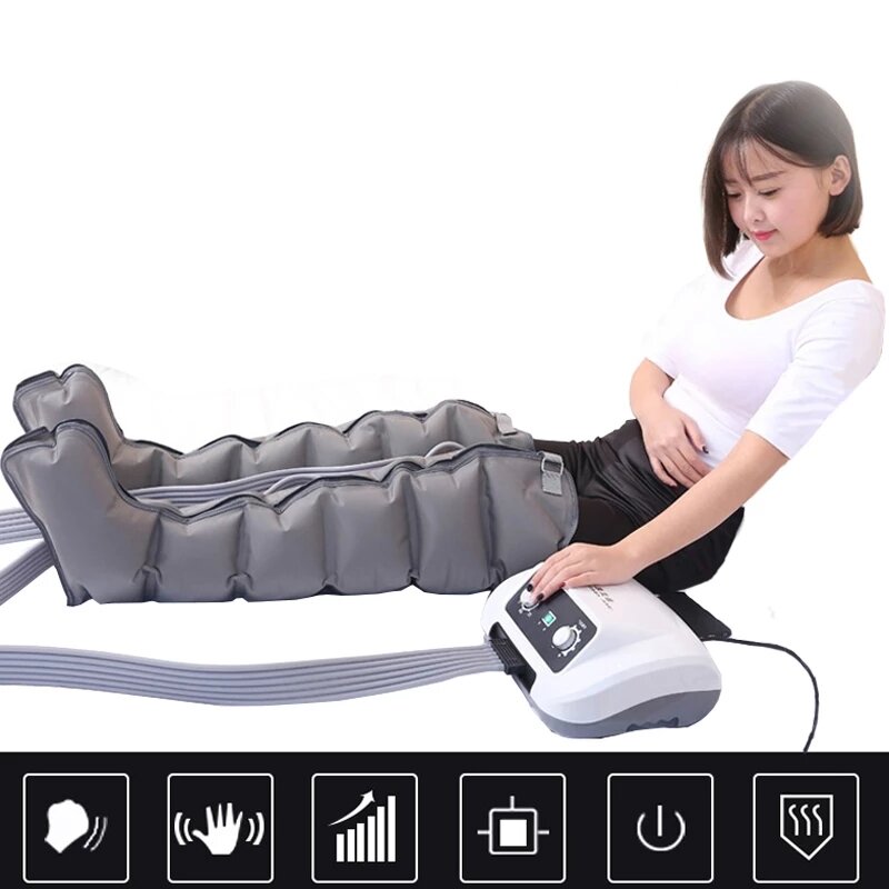 Syeosye-masajeador eléctrico de piernas, Máquinas de masaje linfático de compresión de aire, Presoterapia, cintura y pie