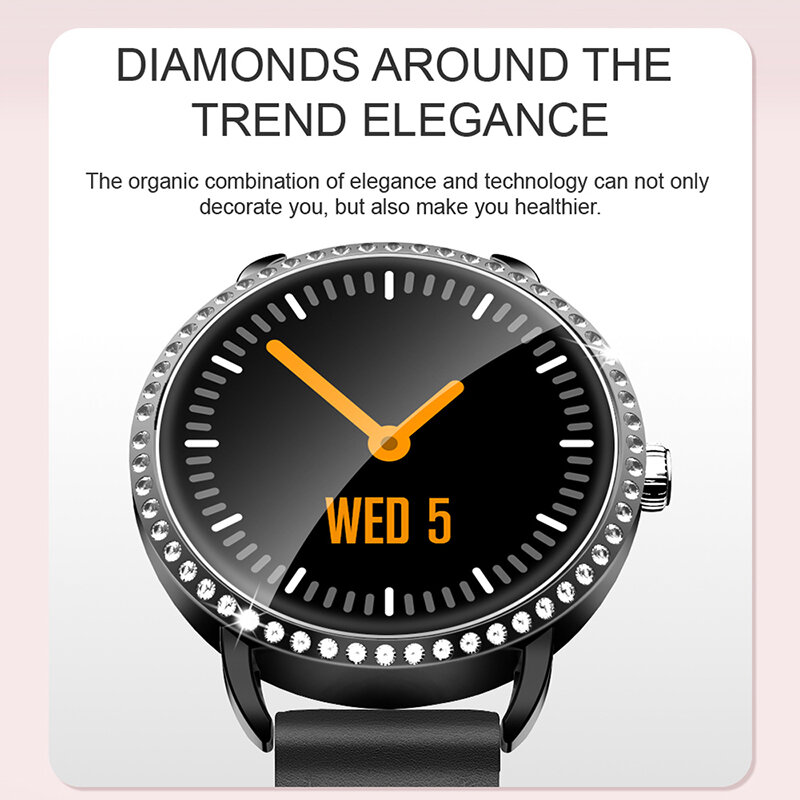 LIGE новые 1,0 дюйма Модные женские Смарт-часы мужские водонепроницаемые пульсометр калории умные часы для женщин для Android IOS iPhone