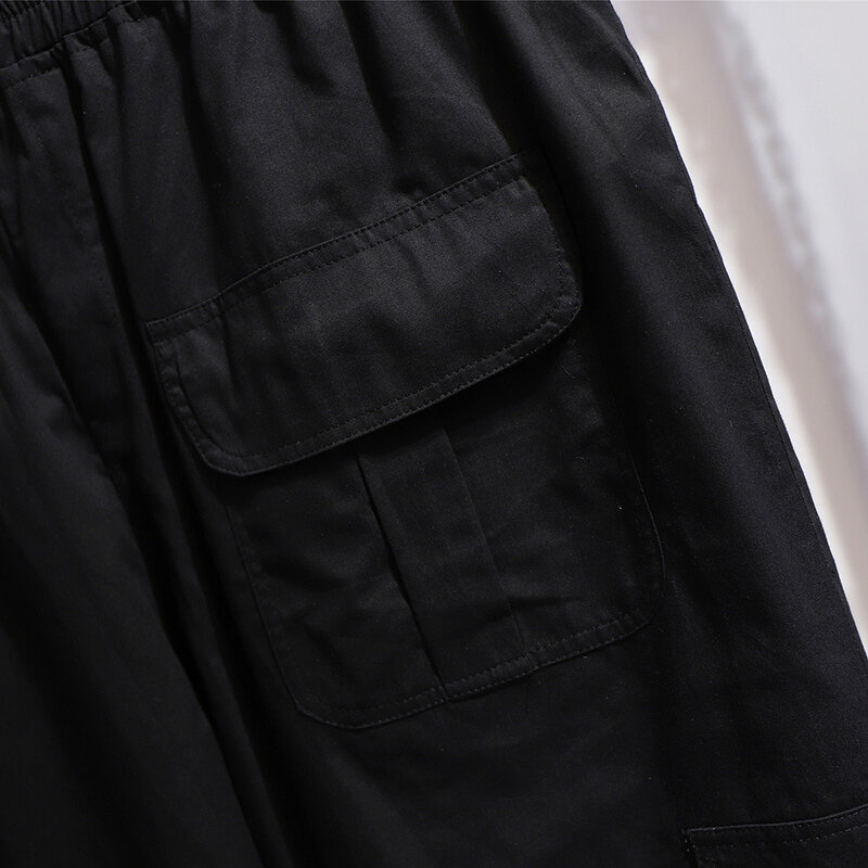 Pantalones Cargo de algodón con cordón para mujer, pantalón holgado de talla grande 5XL, 6XL, 7XL, 8XL, 9XL, 3 colores, 150Kg