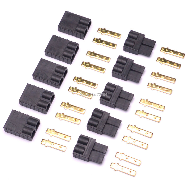 5pair / 10 paar Stecker Lipo / NiMh für TRX Traxxas Bürstenlosen ESC Batterie RC Stecker