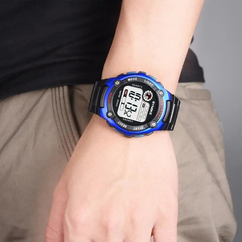 Детские спортивные цифровые электронные часы UTHAI CE27, светящиеся часы-будильник для мальчиков и девочек, качественные водонепроницаемые кварцевые часы