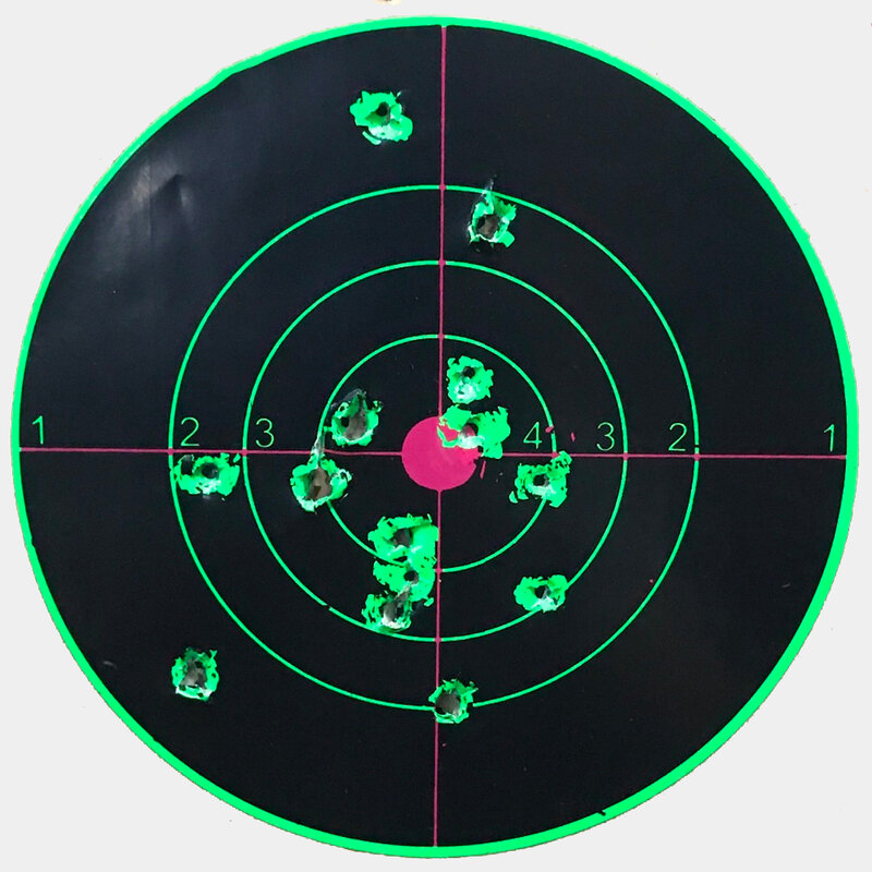 10 Buah 5.5 Inci Stiker Target Percikan Bunga Objektif Warna-warni Menembak Target Perekat Reaktivitas Sasaran Sasaran