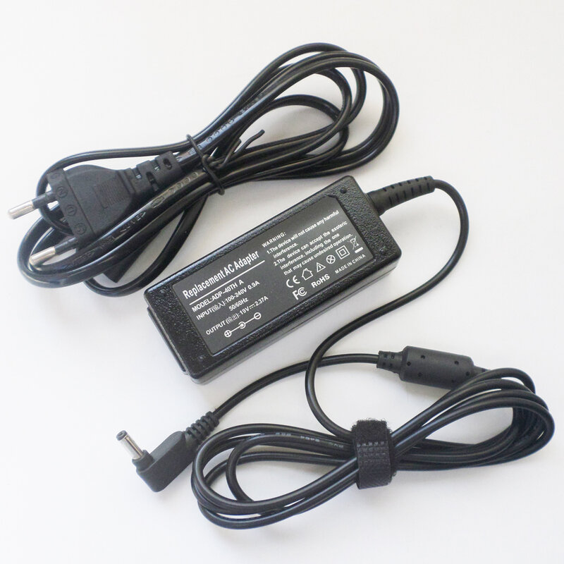 Cable de fuente de alimentación para cargador de batería, adaptador de CA de 19V y 2.37A para ASUS ZenBook UX360, UX360C, UX330CA, UX331, UX331U, UX331UN, UX330UA, UX330C
