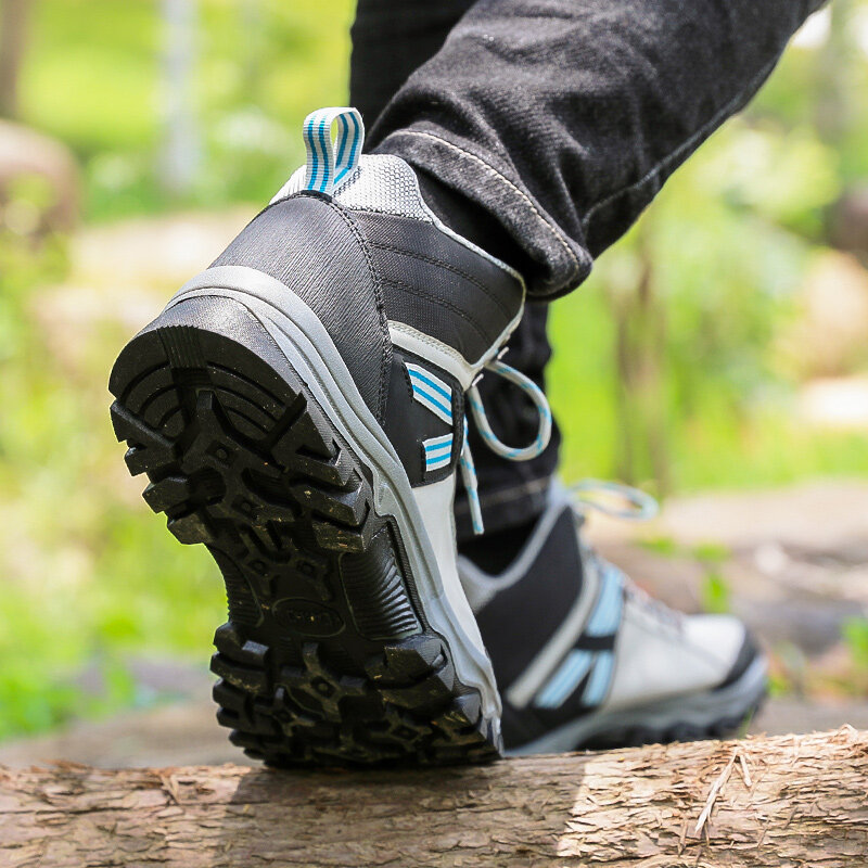 Men Mountain รองเท้ารองเท้าผ้าใบกลางแจ้ง Trekking รองเท้าสบาย Breathable ปีนเขา Footwears Anti-Slip Wear-ความต้านทาน