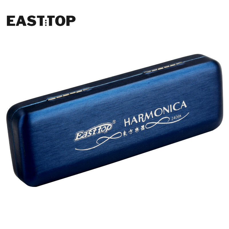 EASTTOP T2406K 24 Lubang Tremolo Harmonika Kunci dari C Tremolo Organ Mulut Harmonika untuk Dewasa Siswa Profesional