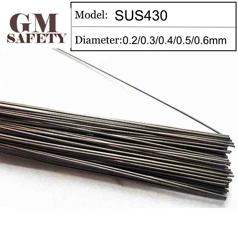 GM Welding Wire Material SUS430 of 0.2/0.3/0.4/0.5/0.6mm Mold Laser Welding Filler 200pcs /1 Tube GMSUS430