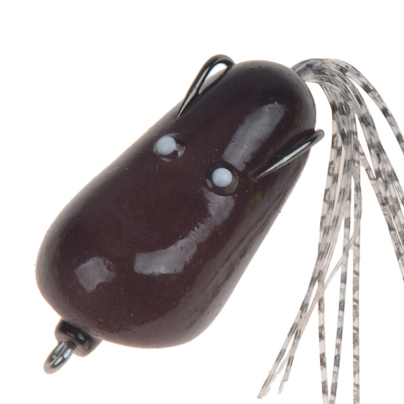 1Pc 50mm 7.8g 탑 워터 레이 개구리 모양 미노우 크랭크 워 블러 플라이 낚시 소프트 튜브 미끼 일본 플라스틱