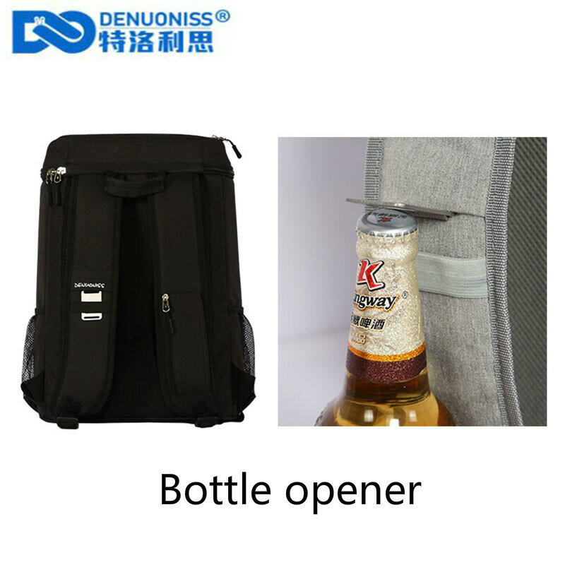 Мужской рюкзак для пикника DENUONISS, вместительный водонепроницаемый рюкзак для еды с открывалкой для бутылок, терморюкзак, сумка-холодильник