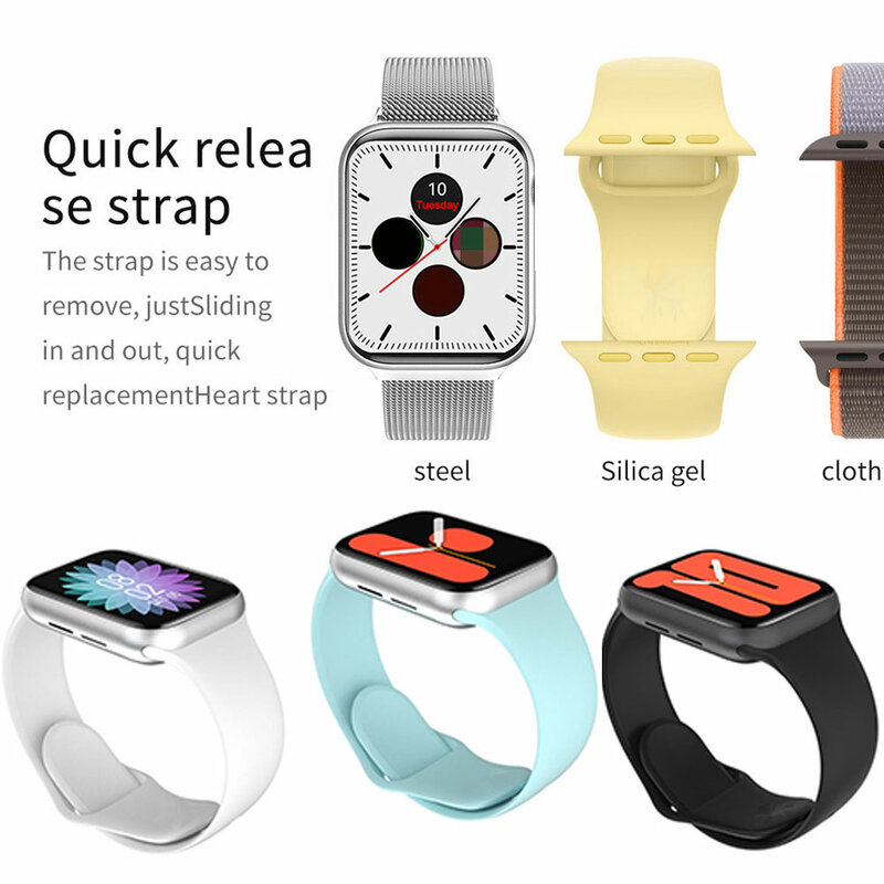 Iwo K8 Homem Relógio Inteligente Bluetooth Smartwatch telefonema GPS motion faixa de Freqüência Cardíaca ECG de 1.78 polegada, 320*385 Android iOS Relógio Desgaste