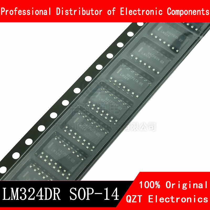 10 pz LM324 LM324D SOP14 LM324DR SOP 324 SOP-14 SMD Chipset IC nuovo e originale