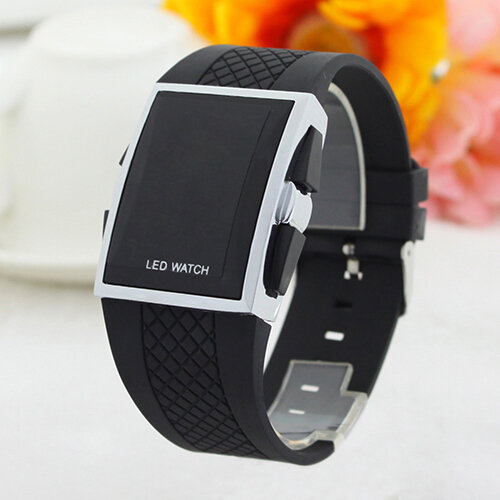 Dropshipping!! Unisex LED Digital Display Square Case Cool Sports Casual Wrist Watch Easy To Read, with LED Light, Sports