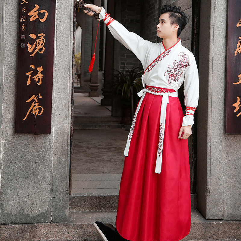 Gaun Putri Hanfu Dinasti Tang Kostum Kuno Tradisional Tiongkok Wanita Film TV Tari Rakyat Pakaian Pertunjukan Panggung Hanfu
