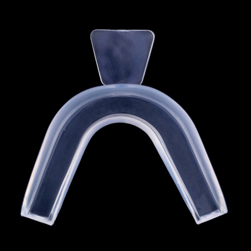 Vassoi per bocca con scudo in gomma trasparente per protezione notturna da 2 pezzi per bruxismo sbiancamento dei denti rettifica per attrezzatura per la protezione dei denti da boxe