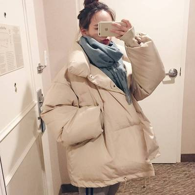 2022 nova moda feminina casaco de inverno grosso acolchoado jaqueta casual solto curto pão casaco de algodão e jaquetas de inverno
