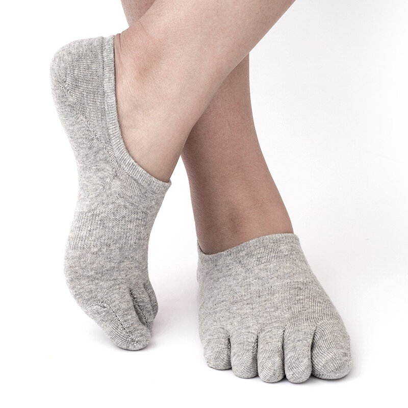 2022 New Designed 1 Pair Five Fingers Sock Low-cut Ankle Breathable Toe Socks Autumn Winter Socks Sweat Toe Trends Joker