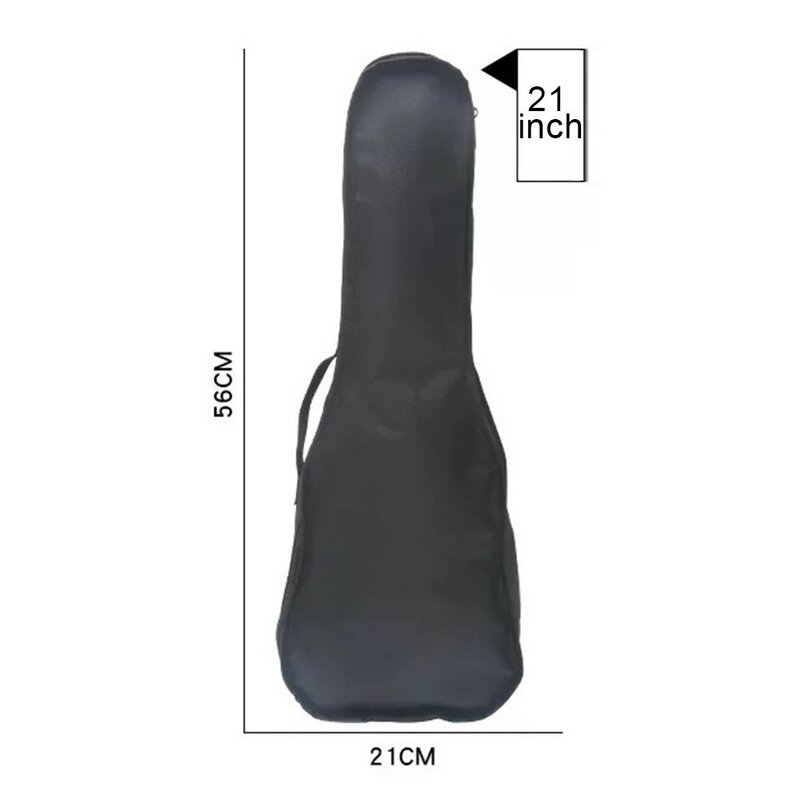 Tas Ukulele kain Oxford portabel 21/23/26 inci, tas Monolayer casing lembut portabel tahan air, ransel bahu tunggal, komponen musik empuk