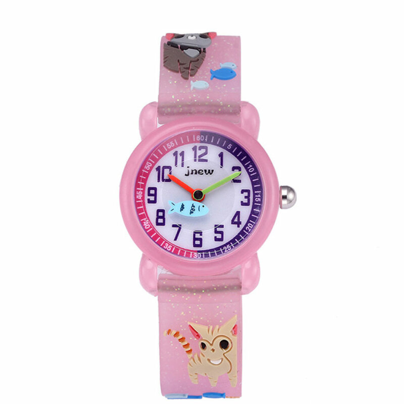 2021 wysokiej jakości dzieci 3D silikonowy bajkowy zegarek śliczne wodoodporne elementarne szkoły dziewczyny chłopcy zegarki kwarcowe