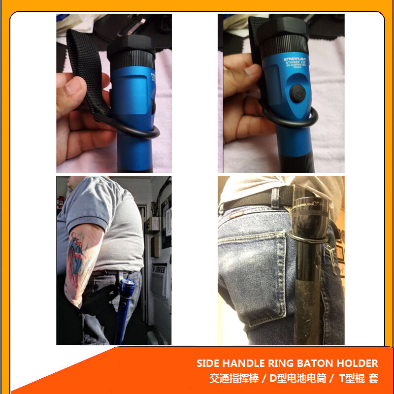 TTGTACTICAL D Cell Flashlight Holdr Light Stick Baton Holder Holds Standard Wood Baton Water Bottle Holder